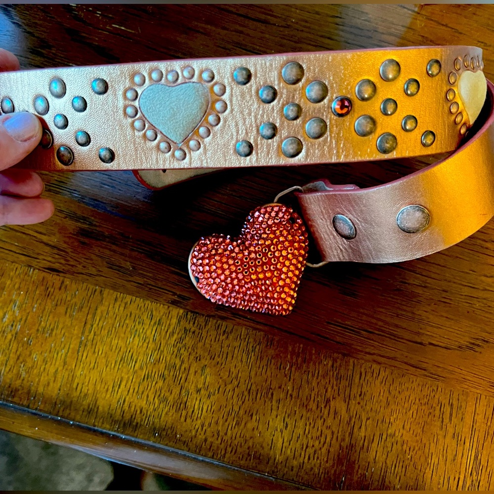 Bridget Shuster Natural Leather Belt. Size 34.